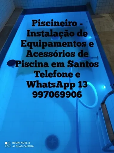 Instalação- Conserto de Equipamentos e Acessórios de Piscina em Santos