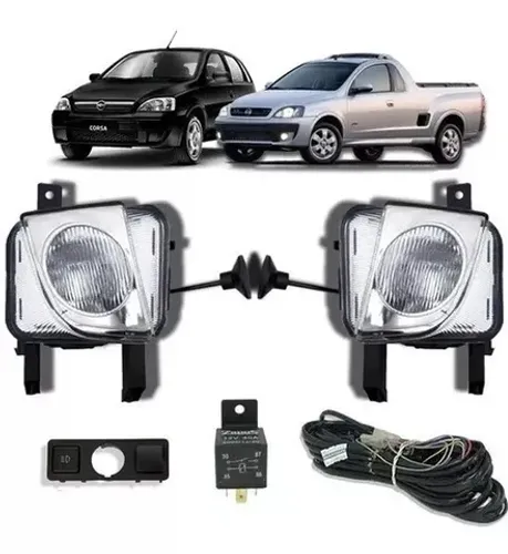 Kit Farol de Milha Corsa / Montana / Meriva 2003 à 2011 - ShockLight - 040310