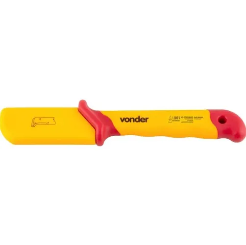 Faca Reta para Desencapar Cabos 7 Polegadas Isolada Iec60900 Vonder