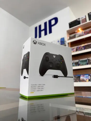 Controle Sem Fio Xbox Original P/ PC Com Cabo TC Preto | Parcela Sem Juros | Curitiba 