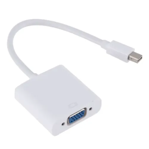 Adaptador Mini Displayport Thunderbolt para VGA 1080p para Monitor FULL HD