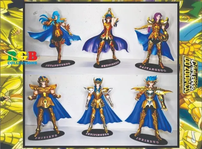 Cavaleiros do zodíaco - Saint Seiya - 17cm a 19cm V