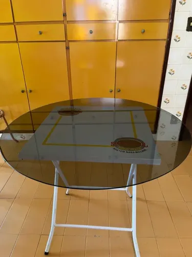 Tampo de Vidro para mesa 95cmx95cm