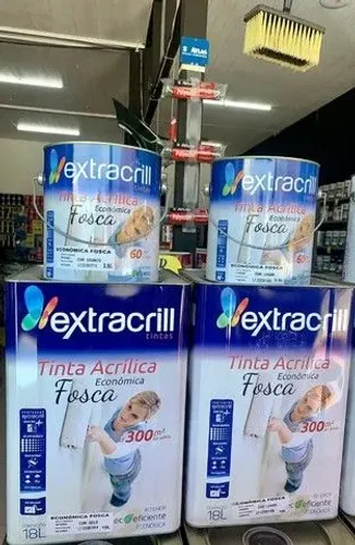 Tinta Acrílica Fosca Econômica - 18L - Extracrill