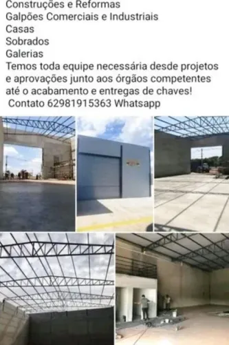 Galpão comercial construção rápida segura cobrimos orçamentos 