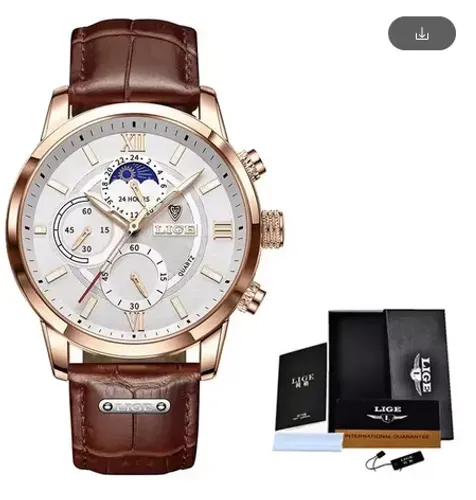 Lige masculino pulseira couro