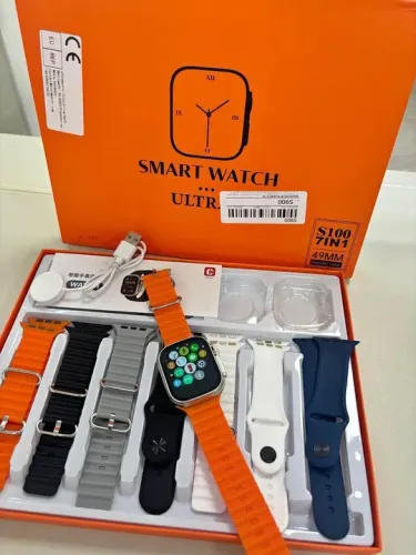 LANÇAMENTO Relógio Smartwatch IWO S101 ULTRA MAX/TELA 2.2-49Mn/+7Pulseiras+ case+película
