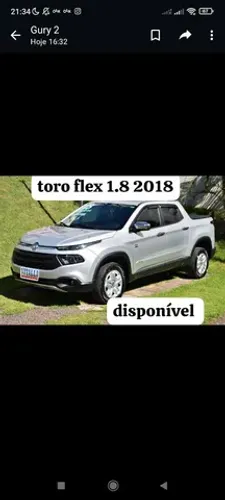 Sucata Fiat Toro flex 2018 para retirada de peças 