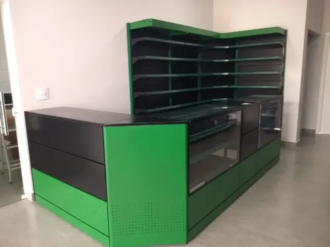 Balcão atendimento em aço ou vitrine