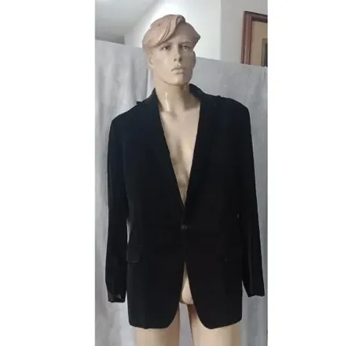Blazer de Veludo Michael Kors Preto Masculino Luxo Tam G