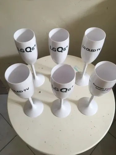 6 taças de acrílico LG promocional 