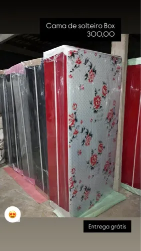 Cama de solteiro Box com entrega grátis 300,00 l 