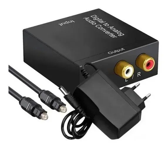 Conversor De Audio Digital Fibra Para Rca Analógico