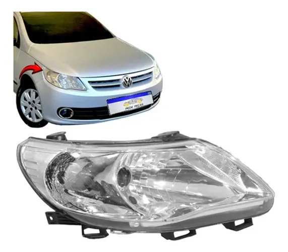 Farol Volkswagen Gol G5 2009 2010 2011 2012 Foco Simples L.d