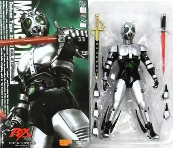 Médicom rah Kamen Rider black e shadowm moon 1.5 escala 1/6 tipo hot Toys