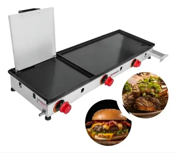 Chapa p/lanches 85x27 Com Prensa á gás METALLUX (PROMOÇÃO)