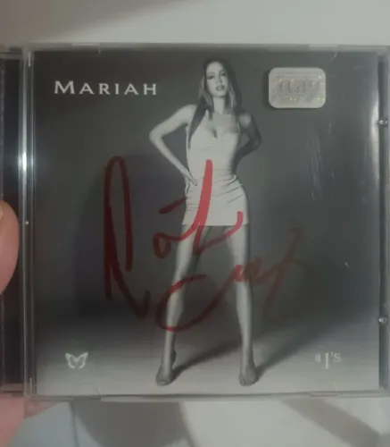 Cd Mariah Carey autografado 