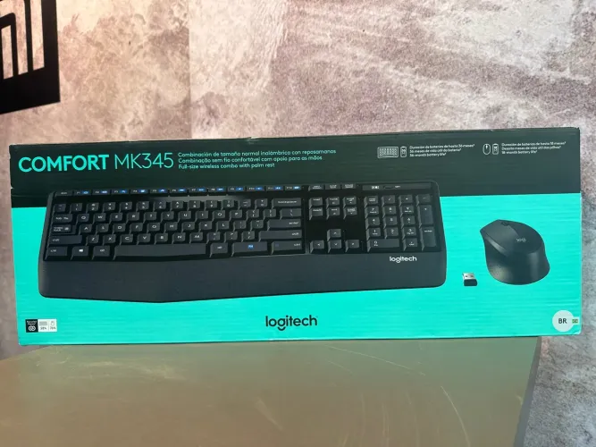 Kit teclado e mouse Logitech COMFORT MK345