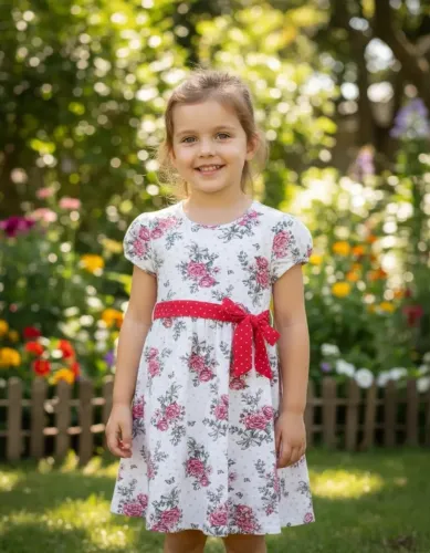 Vestido infantil menina Milon
