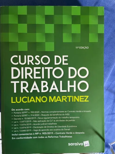 Livro: Curso de Direito do Trabalho