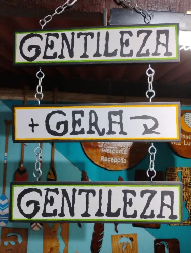 Placa Decorativa Gentileza Gera gentileza