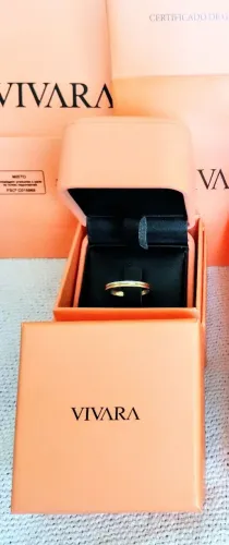 Aliança de ouro amarelo e branco 18k da vivara