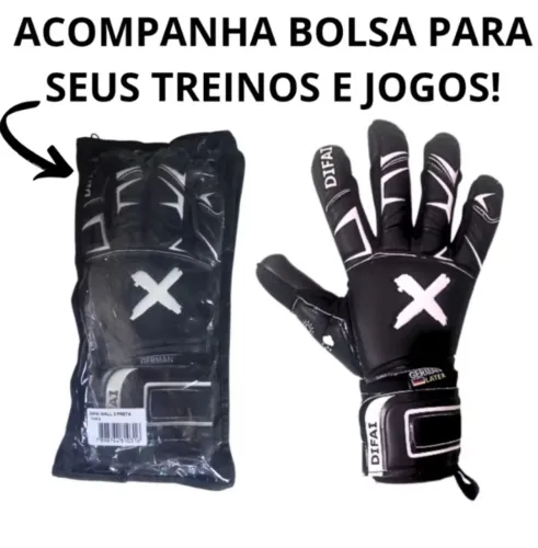 Luvas de Goleiro Profissional Wall 3 Difai - German Latex -