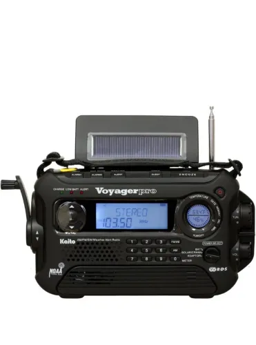 Rádio Kaito Voyager Pro AM/FM/SW/Alerta de Tempo