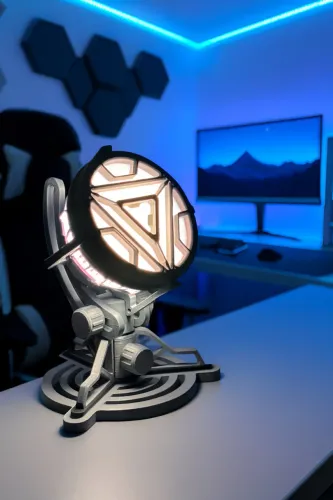 Luminária Arc Reactor Tony Stark - Desperte o Poder do Gênio em você