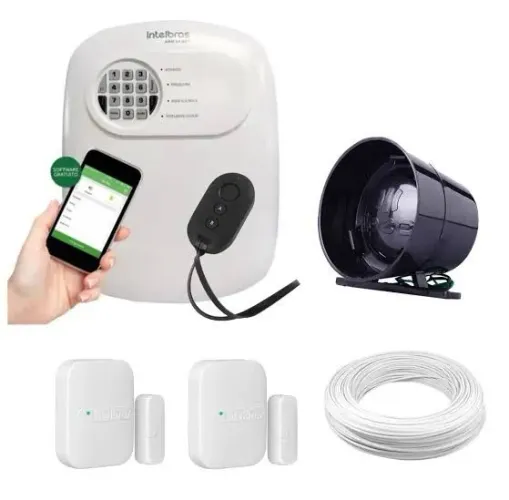 Kit Alarme Intelbras (Residencial/Comércio) monitorado via App