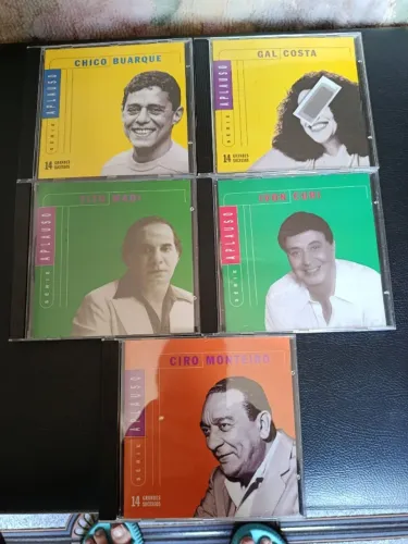 Pacote com 5 cd's coleção Aplauso: Chico, Gal Costa, Tito Madi, Ivon Curi, Ciro Monteiro