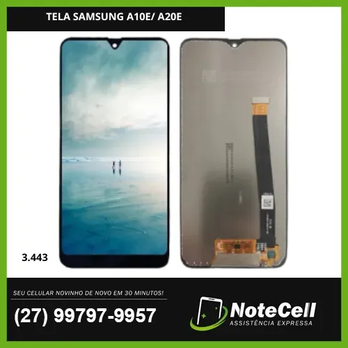 Tela Display Para Samsung A10E A20E Original 3.443 - Instalação Expressa Em 30 Minutos!