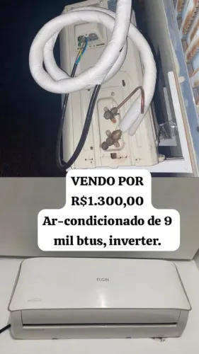 AR-CONDICIONADO DE 9 MIL BTUS. INVERTER.