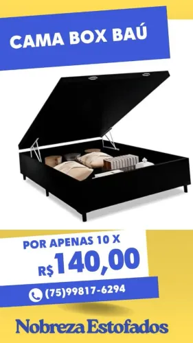 Cama box baú (base) direto da fábrica 