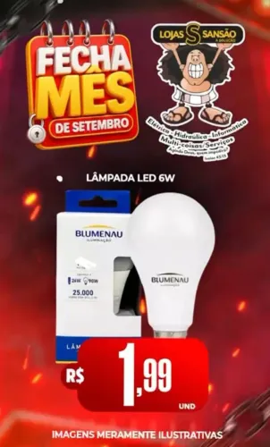 Lâmpada Bulbo Led 6w Elgin 6500k Branco Frio Bivolt