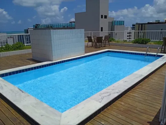 Alugo Apto mobiliado com 1 Qto e área de lazer, em excelente localização no Cabo Branco