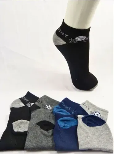 Kit 12 Pares Meia Cano Curto Juvenil Esportiva Masculina