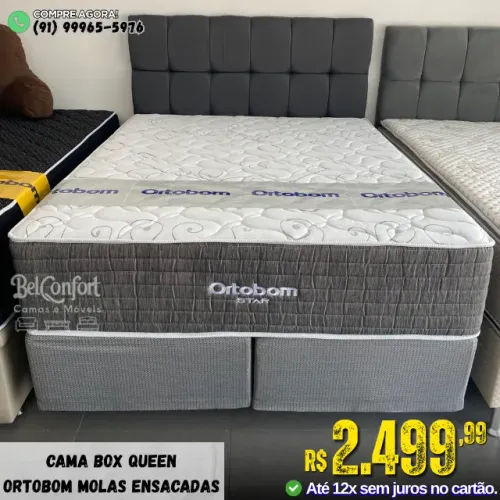 Cama Box Queen Star Ortobom Molas Ensacadas