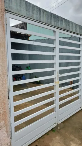 Portao de garagem alumínio 