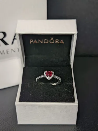 Anel prata Pandora tamanho 20