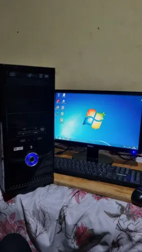 PC Blue Ring Dual Core SSD 128Gb Computador Completo com Monitor