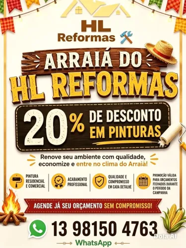 Reformas - Pintura em Geral - Manutenção - Elétrica - Hidráulica - Residencial - Comercial