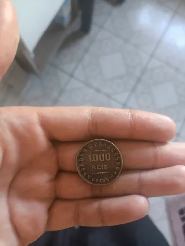 Moeda 1000 réis x grammas 1911