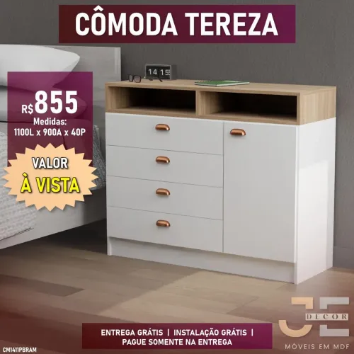Cômoda Tereza em mdf