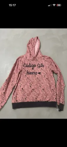 Casaco Moletom Rosa de Gatinhos com Capuz Código Girls