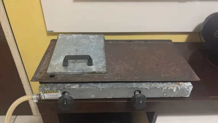 Chapa para hambúrguer, espetinho