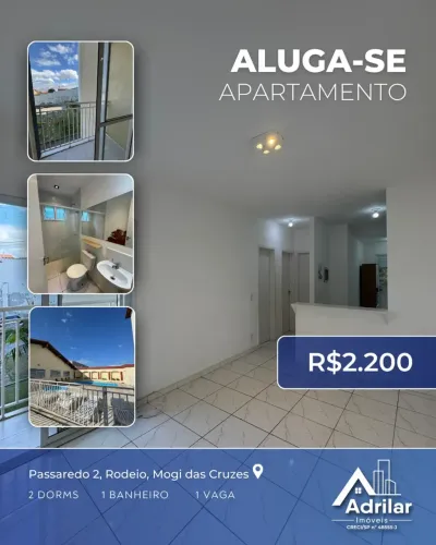 Imóvel para aluguel possui 48 metros quadrados com 2 quartos em Jardim Marica - Mogi das C