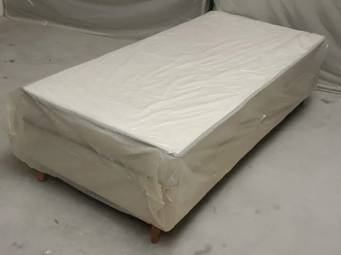 Cama box solteiro acoplado nova direto da fábrica densidade D33