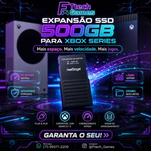 SSD Cartão Expansão 500GB para Xbox Series S (Não faço envio)