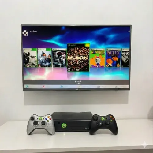 Xbox 360 *DESBLOQUEADO* + 2 Controles Originais